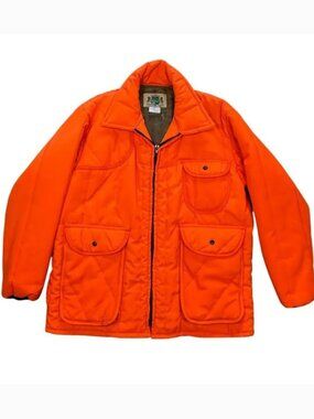 Vintage Ideal 1990s Orange Hunting Jacket XL